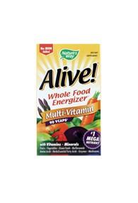 ALIVE! WHOLE FOOD MULTIVITAMIN WITHOUT IRON 90 Veg Caps