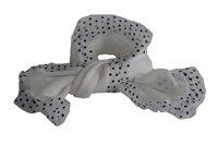 NEGATIVE ION FASHION SCARF WITH DECORATIVE EDGE
