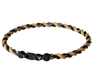 PHITEN TITANIUM TORNADO NECKLACE BLACK/GOLD